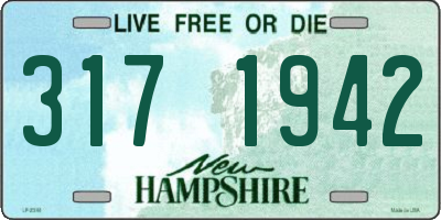 NH license plate 3171942