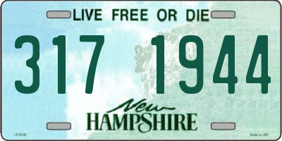 NH license plate 3171944