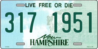 NH license plate 3171951