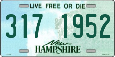 NH license plate 3171952