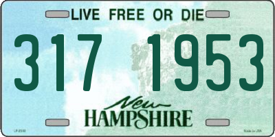 NH license plate 3171953