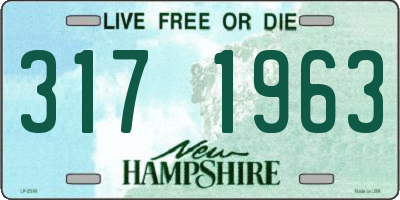 NH license plate 3171963