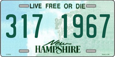 NH license plate 3171967