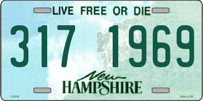 NH license plate 3171969