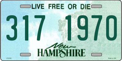 NH license plate 3171970