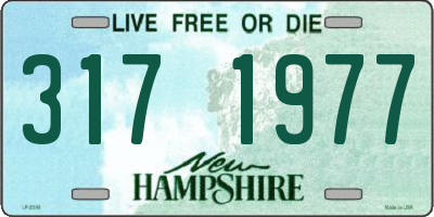 NH license plate 3171977