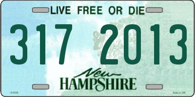 NH license plate 3172013