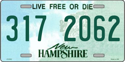 NH license plate 3172062