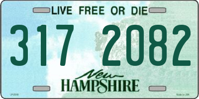 NH license plate 3172082