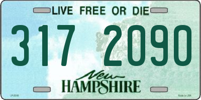 NH license plate 3172090