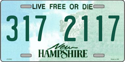 NH license plate 3172117
