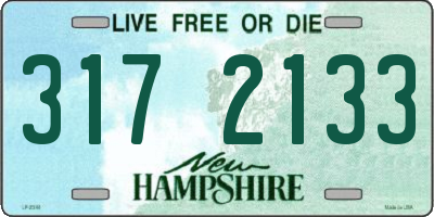 NH license plate 3172133
