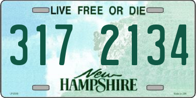 NH license plate 3172134