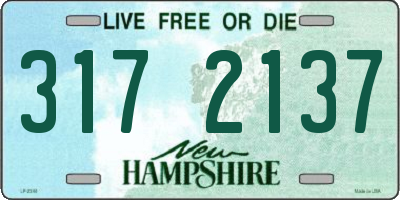 NH license plate 3172137
