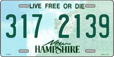 NH license plate 3172139