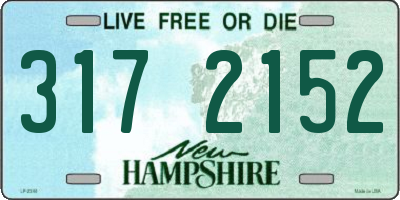 NH license plate 3172152