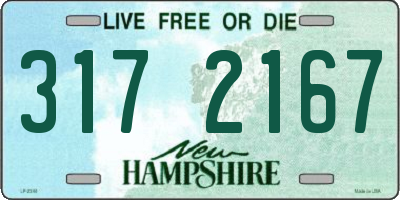 NH license plate 3172167