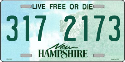 NH license plate 3172173