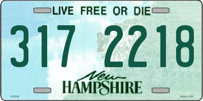 NH license plate 3172218