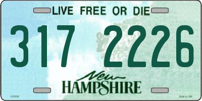 NH license plate 3172226