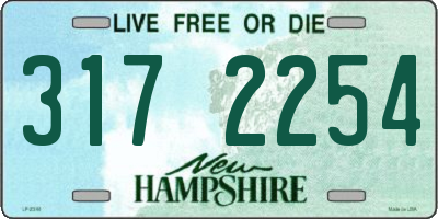 NH license plate 3172254