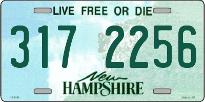 NH license plate 3172256