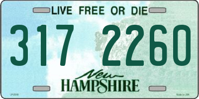 NH license plate 3172260