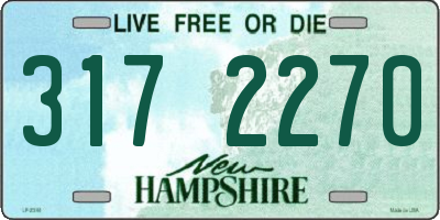 NH license plate 3172270