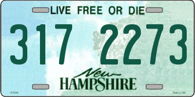 NH license plate 3172273