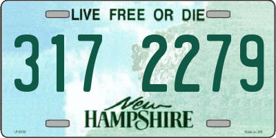 NH license plate 3172279