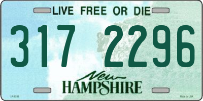 NH license plate 3172296