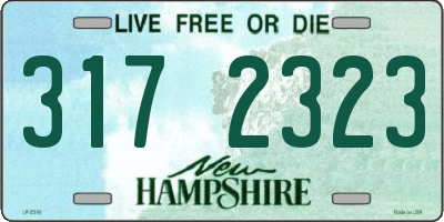 NH license plate 3172323