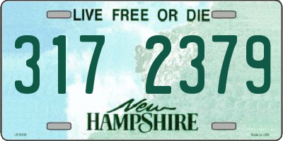 NH license plate 3172379