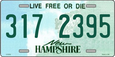 NH license plate 3172395