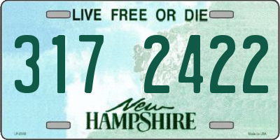 NH license plate 3172422