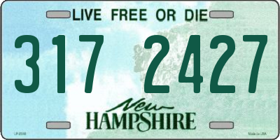 NH license plate 3172427