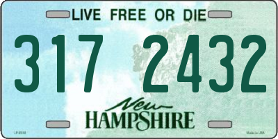 NH license plate 3172432