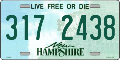 NH license plate 3172438