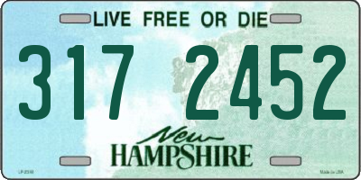 NH license plate 3172452
