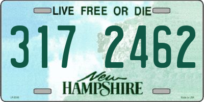 NH license plate 3172462