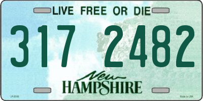 NH license plate 3172482