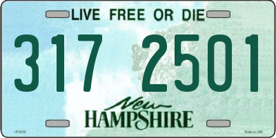NH license plate 3172501