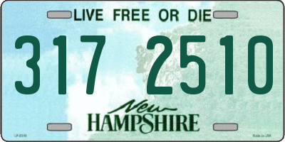 NH license plate 3172510