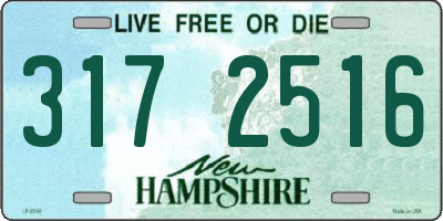 NH license plate 3172516