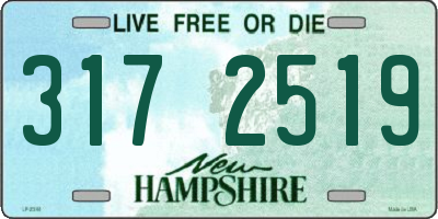 NH license plate 3172519