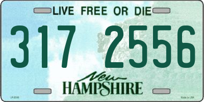NH license plate 3172556