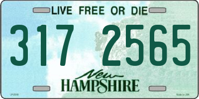 NH license plate 3172565
