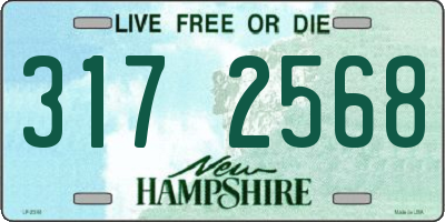 NH license plate 3172568