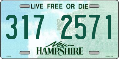 NH license plate 3172571