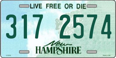 NH license plate 3172574